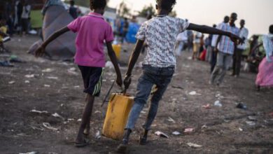 Photo of Ethiopian refugees struggle to survive in very bad conditions